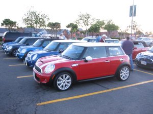 The Wednesday Departure Group Lined up and ready to Motor!