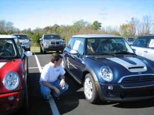 Meeting my MINI (October 30, 2005)